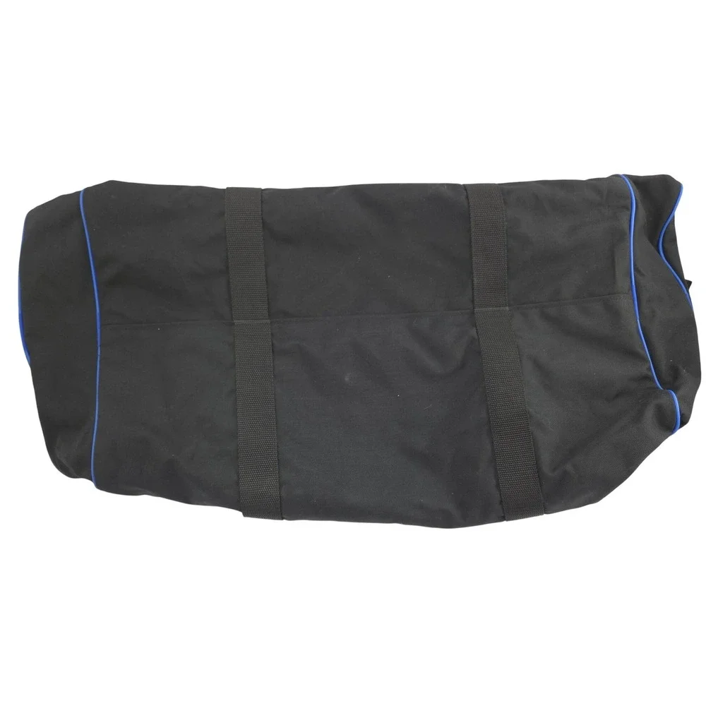 Vintage Gatorade Duffel Bag Large 28x12x12 Black Blue Embroidered Canvas Straps
